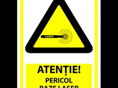 Indicator atentie pericol raze laser